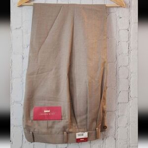New Men's 32x32 Louis Raphael Rosso Red Tan Slacks